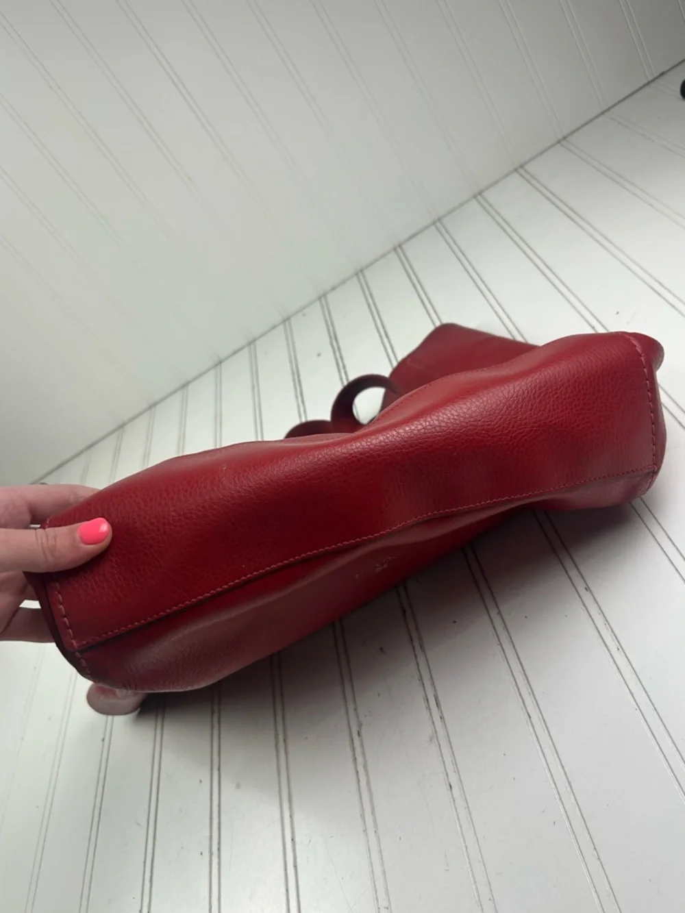 Coach Derby Vintage Y2K Red Leather Tote Bag Women’s - Picture 11 of 15